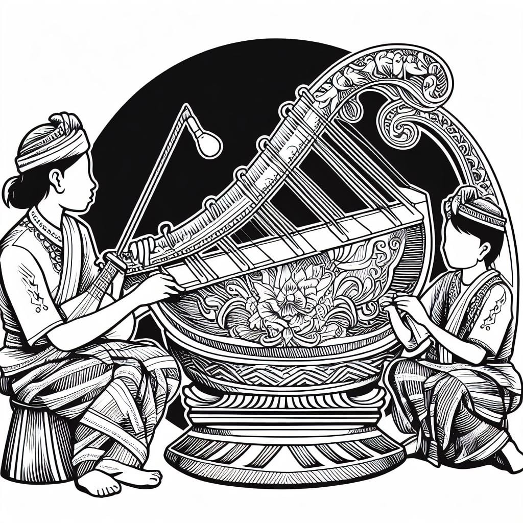 gambar musik tradisional indonesia